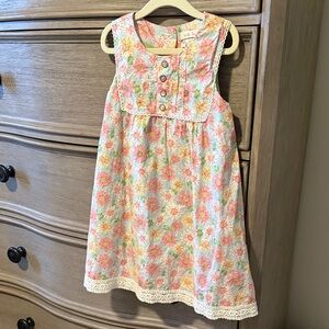 Matilda Jane Floral Kids Dress - Pink and Green